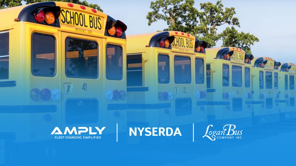 Two-year pilot project with Logan Bus Company in NYC will accelerate the use of electric school buses using AMPLY’s fleet electrification service.